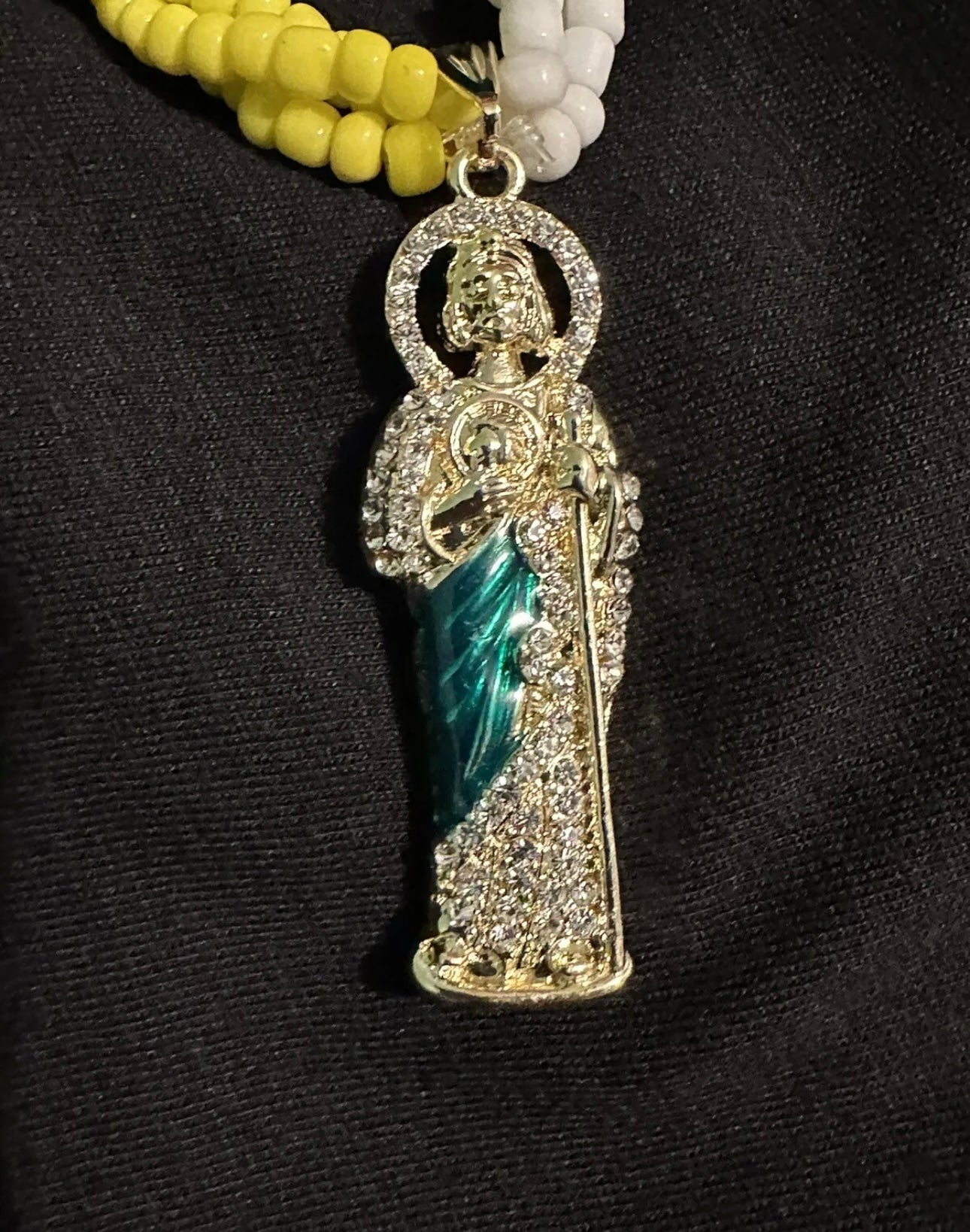 Torzal de san judas Tadeo con medalla,hecho 100%  a mano